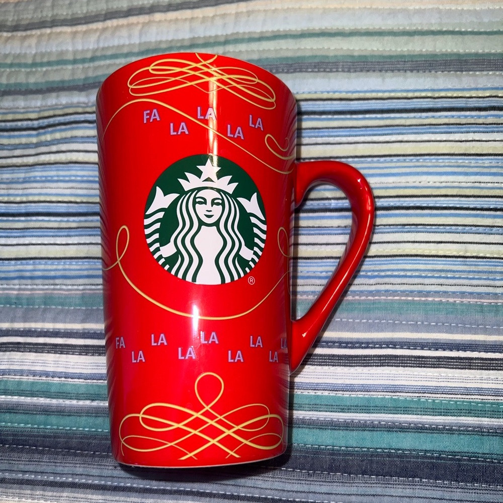 CLEARANCE Starbucks Red Fa La La 2020 Holiday Travel Mug 14 oz